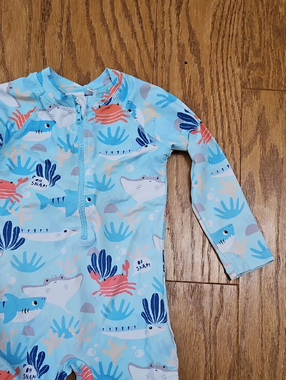 Earth Nymph bathing suit / Rash Suit baby/toddler size 2 Oceanic Print